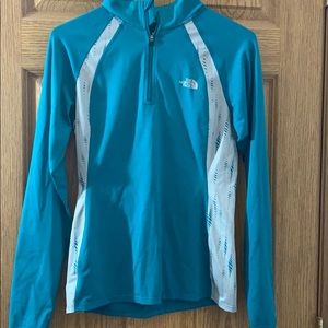 Turquoise North Face Running Jacket